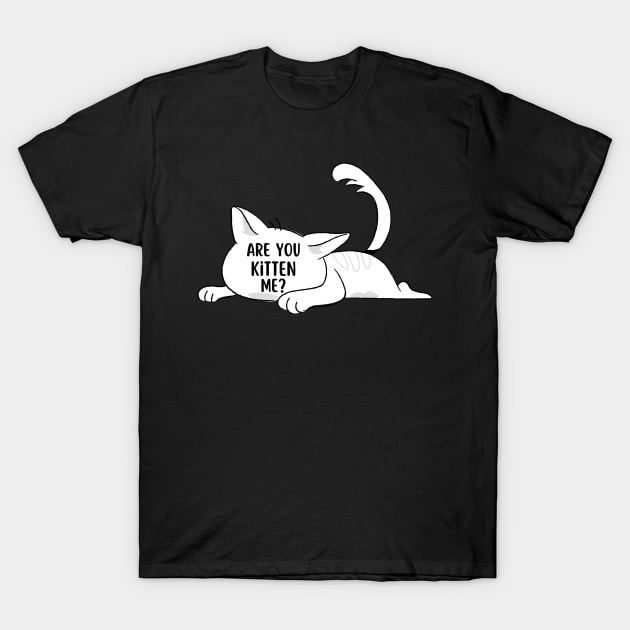 Are you kitten me | Cat lovers gift T-Shirt by Fayn